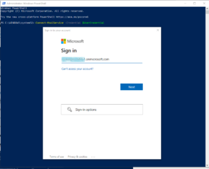 enter user credentials