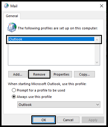 remove-outdated-proofile-outlook