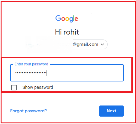 login into Gmail
