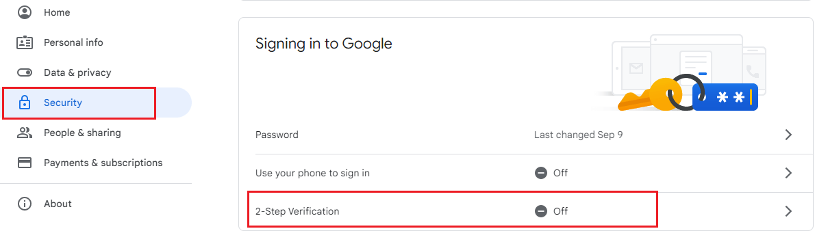 2-step authentication