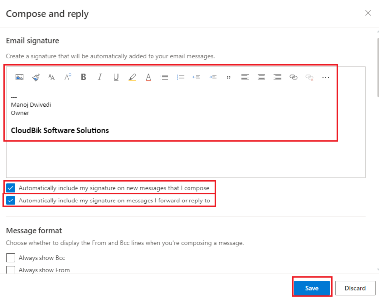 How to create edit and change signature in outlook 