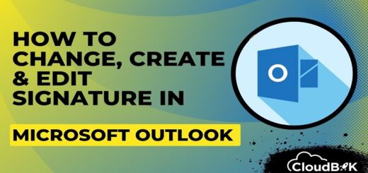 how to change singnature in outlook