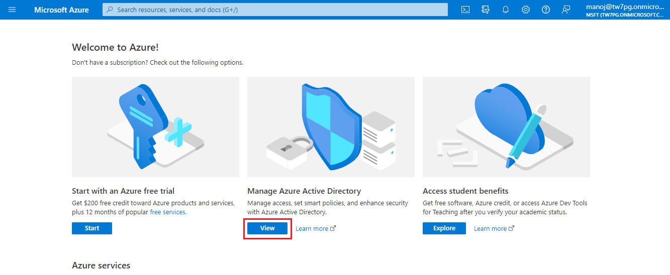 Manage Azure Active Directory