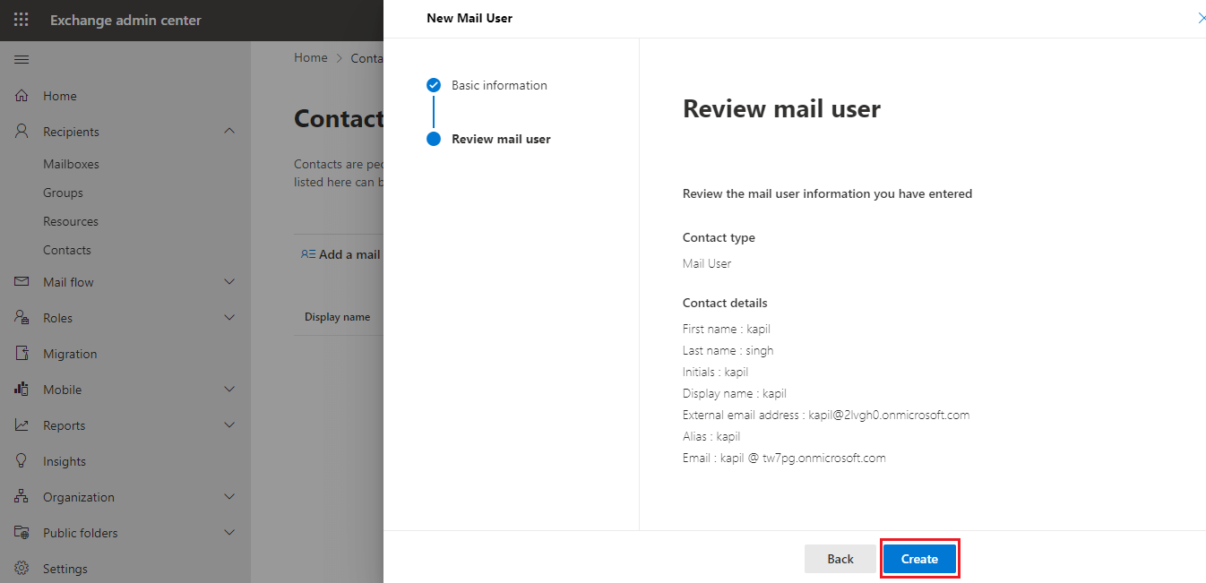 review your details