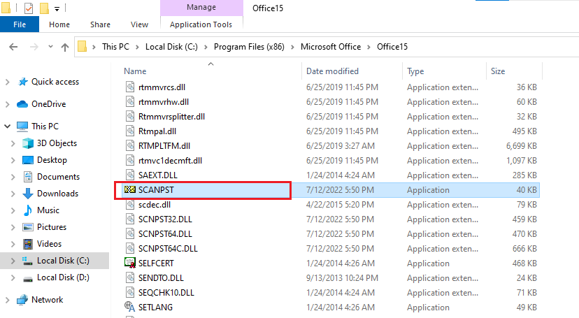 search scanpst file