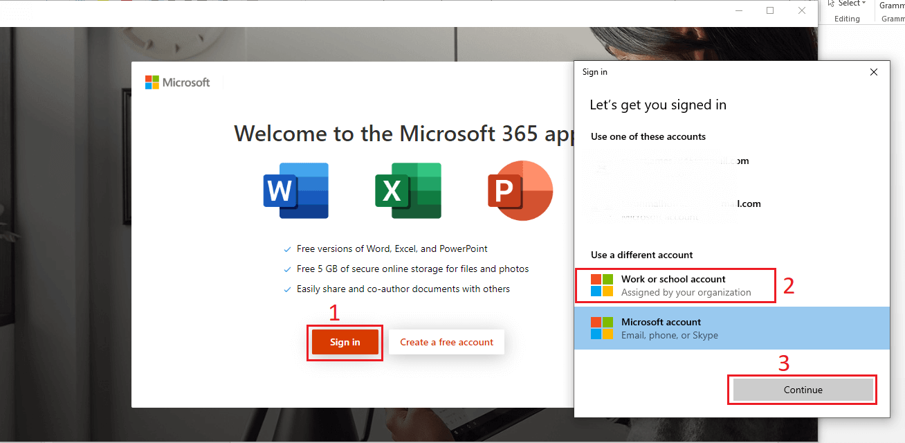 sign in to microsoft 365