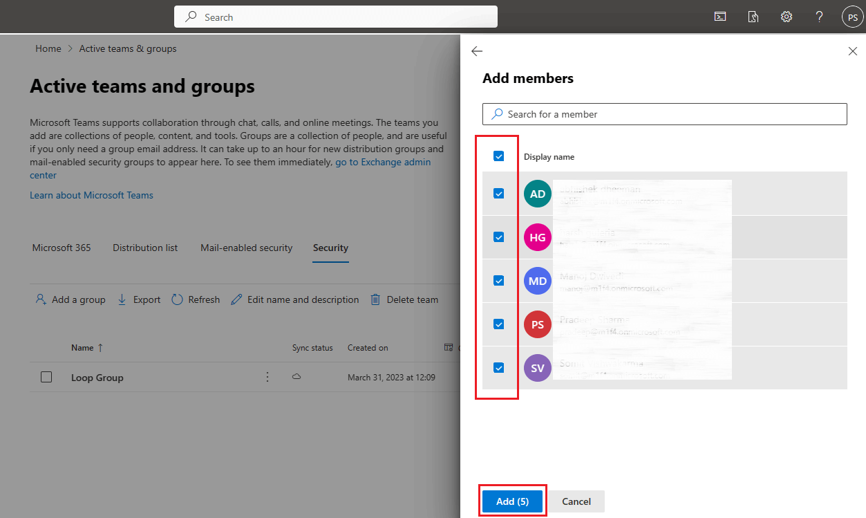 add member in group
