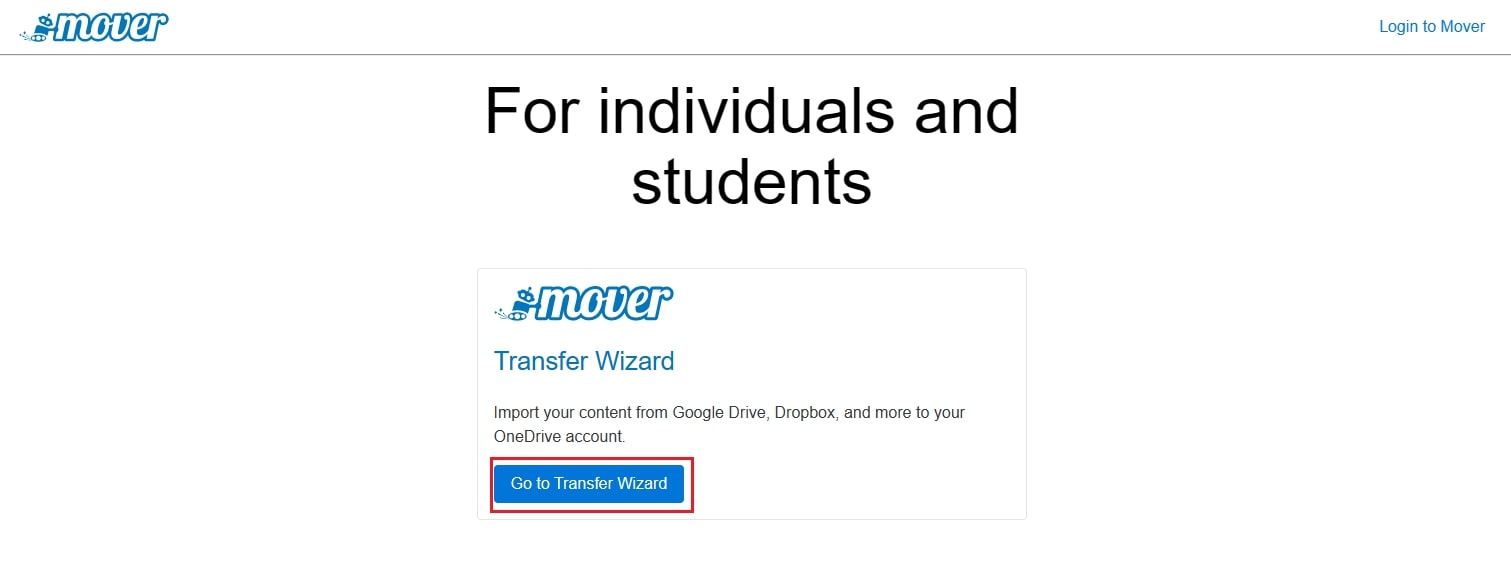 go to transfer wizard