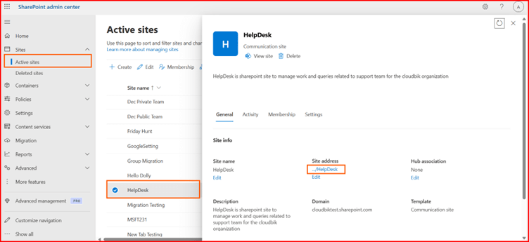 open-sharepoint-site