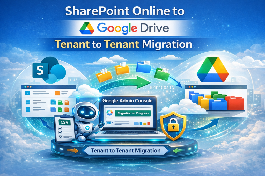 SharePoint Online to Google Drive Migration Guide | Complete Step-by-Step Admin Process